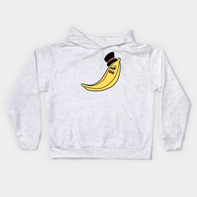 Fancy Banana Kids Hoodie by saradaboru